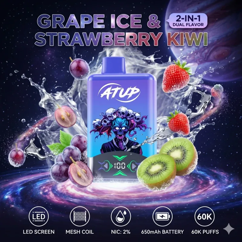 ATUP 60K – Grape Ice & Strawberry Kiwi