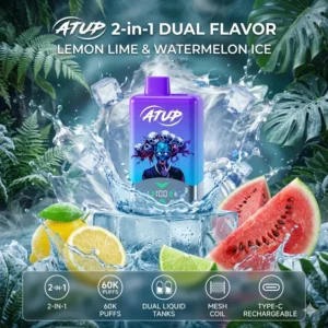 ATUP 60K Lemon Lime & Watermelon Ice 2-in-1 Vape