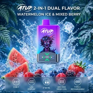 ATUP 60K Watermelon Ice & Mixed Berry 2-in-1 Vape