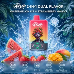 ATUP 60K Watermelon Ice & Strawberry Mango 2-in-1 Vape