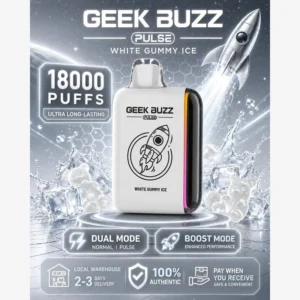 Geek Buzz Pulse 18000 – White Gummy Ice
