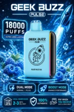 Geek Buzz Pulse 18000 Blue Razz Ice vape device