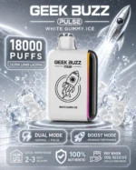 Geek Buzz Pulse 18000 White Gummy Ice vape device