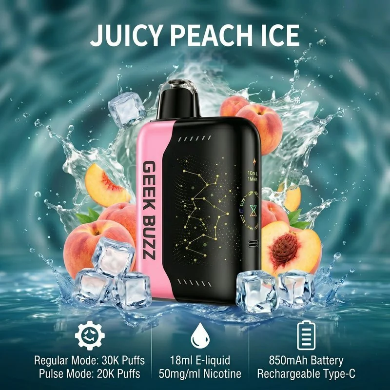 Geek Buzz Pulse X 30K – Juicy Peach Ice