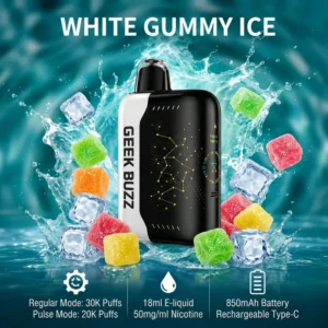 Geek Buzz Pulse X 30000 – White Gummy Ice